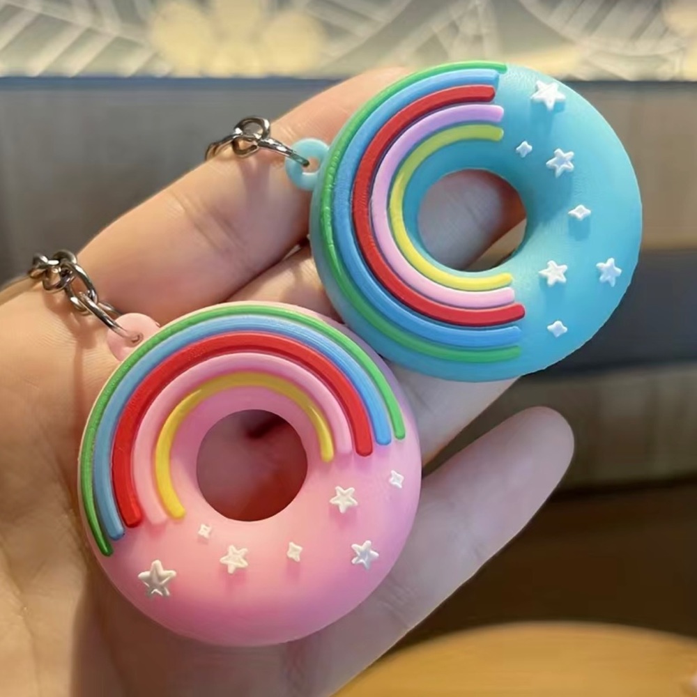 1pc Donut Keychain….Color: Blue or Pink